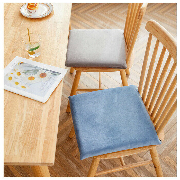 送料無料 角型 クッション 40cm×40cm 北欧 正方形 チェアパッド チェア クッション ブルー グリーン グレー 高反発 椅子用 クッション 新築祝 贈り物 クッション 引っ越し祝い 内祝い お歳暮 お中元 腰痛 クッション 座布団 蒲団 畳 和室ク チェア クッション 滑り止め [2]