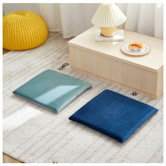 送料無料 角型 クッション 40cm×40cm 北欧 正方形 チェアパッド チェア クッション ブルー グリーン グレー 高反発 椅子用 クッション 新築祝 贈り物 クッション 引っ越し祝い 内祝い お歳暮 お中元 腰痛 クッション 座布団 蒲団 畳 和室ク チェア クッション 滑り止め [3]