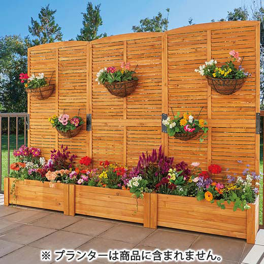 玄関 ラティス 庭 フェンス トレリス おしゃれ ベランダ ベランダ フェンス おしゃれ 目隠しフェンス 庭 プランター 柵 トレリス ガーデンフェンス フェンス 柵 ブラウン 目隠しフェンス 園芸用品 ベランダ 園芸用品 ガーデンフェンス 組立簡単プランターカバー付ラティス