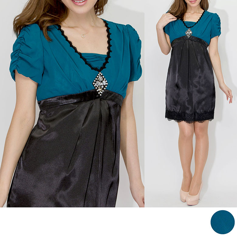 【楽天スーパーセール】 パーティー ドレス ワンピース 可愛い 華やか 結婚式 披露宴 ブライダル ゲスト パーティー ドレス フォーマル セレモニー 演奏会 ...