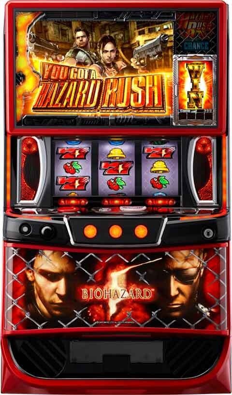 新登場！選べるユニット！スマスロ バイオハザード5パチスロ 実機 スロット 台本体 中古 エンターライズ メダル不要機付セット