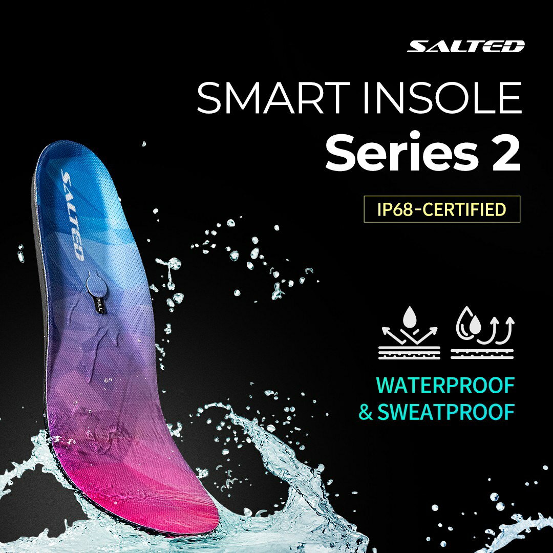 トレーニング用インソール型足圧計　SALTED SMART INSOLE（ソルティドスマートイン...