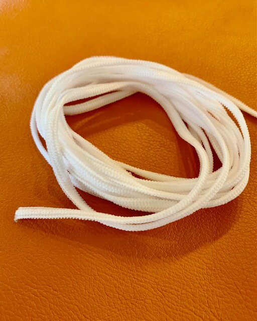 マスク向けゴム紐【3mカット】【白】