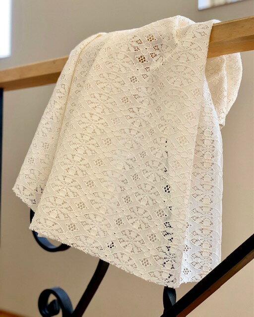 小柄コットンレース【生成り】【白】D/#　NB2480