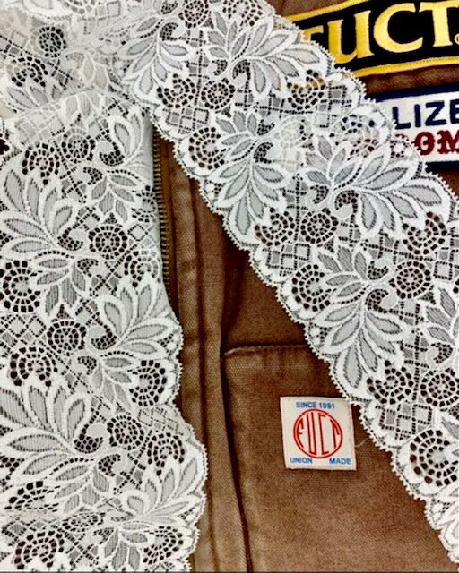 幅8.5ストレッチレース【白】NB1413日本製（福井県産）