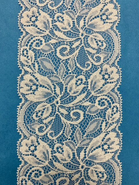 幅8.5ストレッチレース【白】NB1402日本製（福井県産）