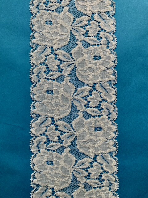 幅8.5ストレッチレース【白】NB1404日本製（福井県産）