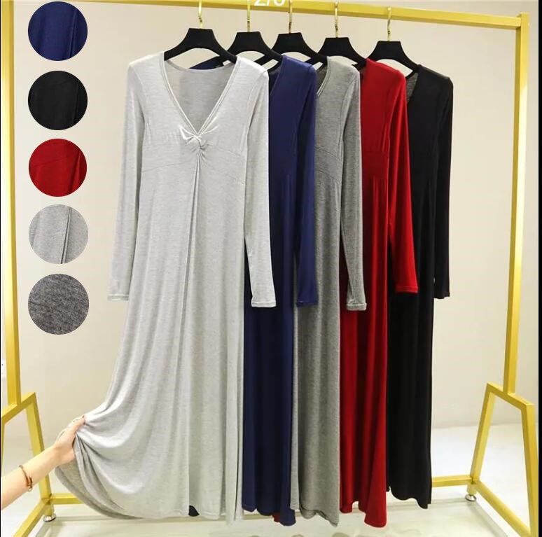 送料無料 シャツワンピース ワンピース レディース ロングワンピース ロング マキシ丈 ゆったり 体型カバー ワンピ 長袖 大きいサイズ リゾート カジュアル 大人 無地 春 夏 秋 冬 nobinobi2020-10002122 Rosy パッケージ画像