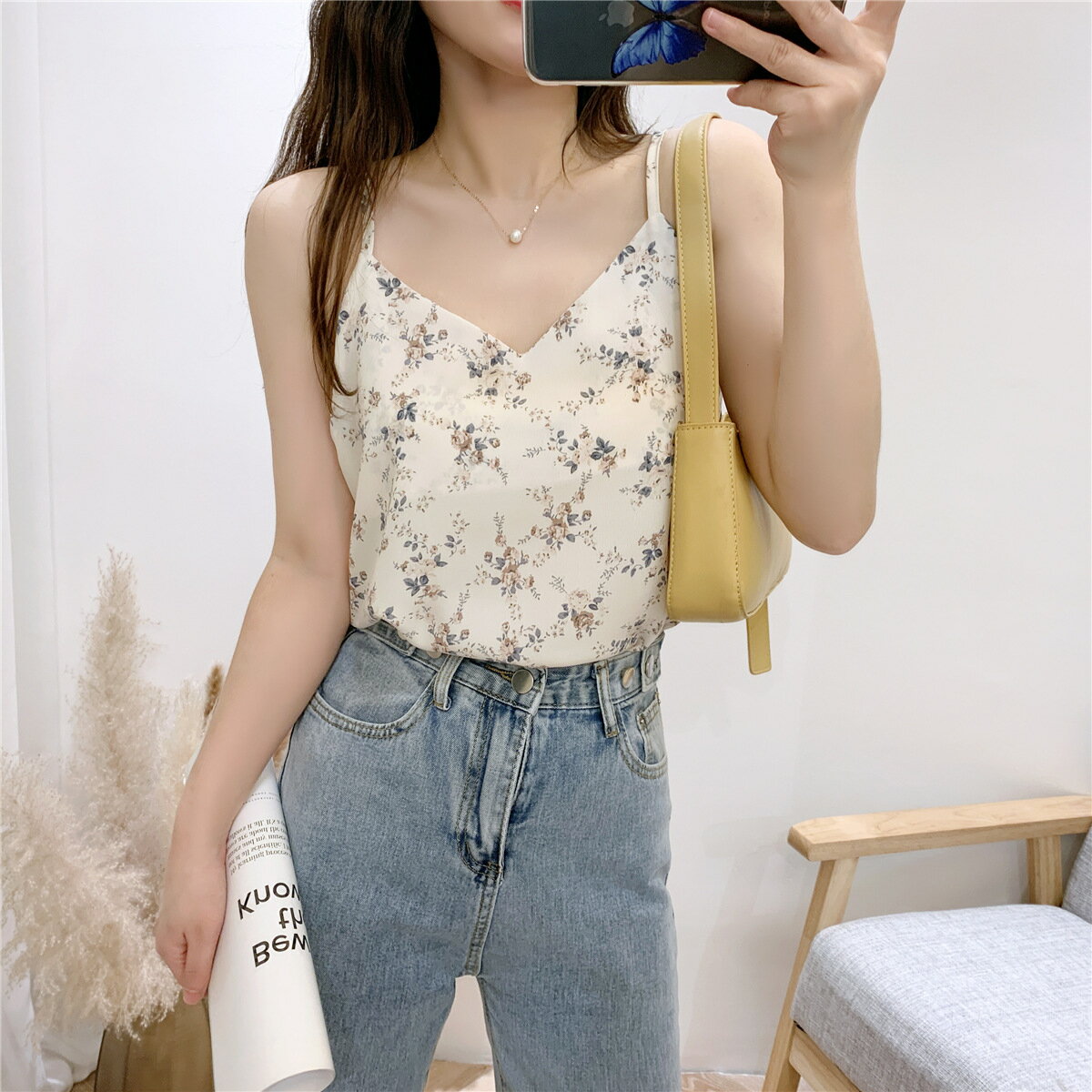 Rakuten - 【送料無料】タンクトップ インナー レディース 花柄 肌着 下着 ゆったり 春 夏 オールシーズン ノースリーブ 袖なし キャミソール レイヤード 大きいサイズ