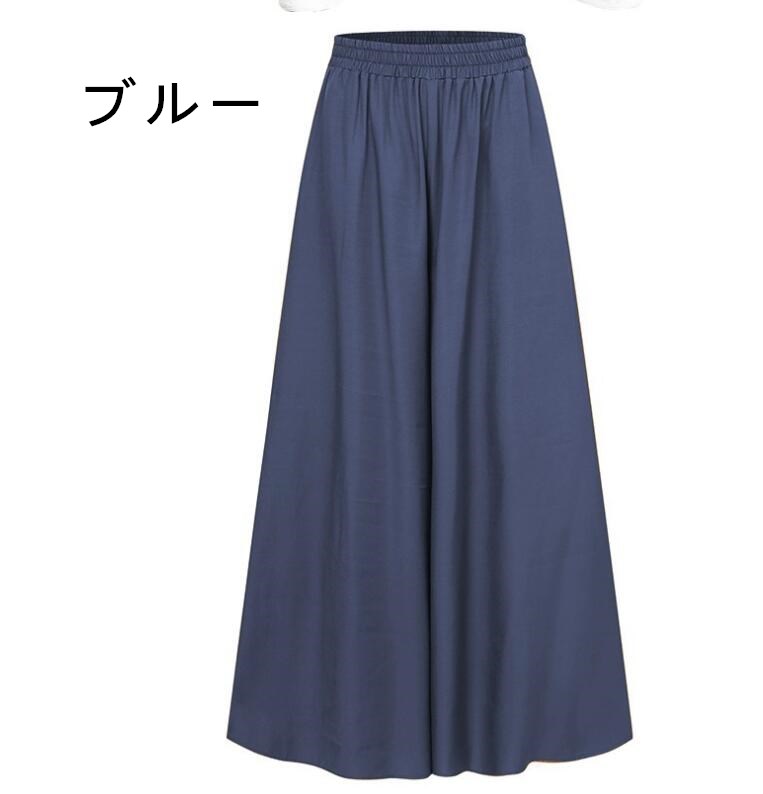 【送料無料】 パンツ レディース ワイドパンツ スカーチョ ガウチョパンツ 体型カ...
