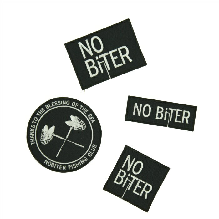 楽天市場 Nobiter ノーバイター ロゴワッペン 70ミリ 25ミリ Nbt ブラック 黒 釣り ワッペン No Biter