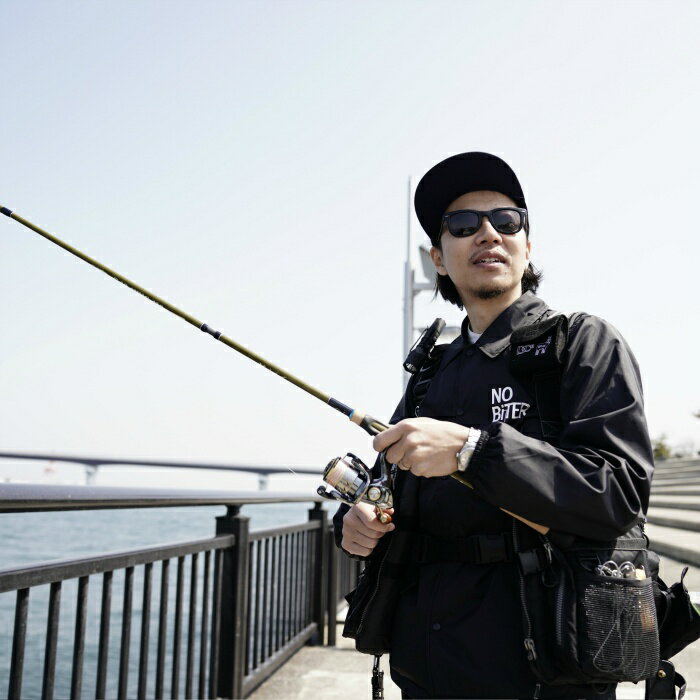 [NOBiTER/ノーバイター]男女兼用ノーバイターロゴコーチジャケット nbt182013 ブラック 黒 M L LL ナイロンジャケット フィッシング ジャケット 釣り