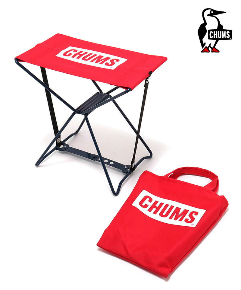 CHUMS チャムス Mini Foldable Stool ミニフォーダブルスツール CH62-1672 レッド ベージュ キャンプ用品 キャンプ アウトドア チェア 椅子 ファミリーキャンプ ソロキャンプ ピクニック 釣り フィッシング 正規品