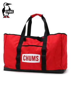 CHUMS チャムス CHUMS Logo Camp Tote チャムスロゴキャンプトート CH60-3238 キャンプ ケース バッグ ブービー アウトドア レッド ベージュ 大容量 収納ケース ワゴン キャンプギア トートバッグ バッグ 正規品 送料無料