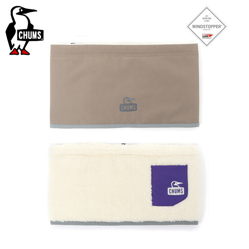 チャムス ネックウォーマー レディース CHUMS チャムス Elmo Gore-Tex WINDSTOPPER Reversible Neck Warmer エルモゴアテックスウィンドストッパーリバーシブルネックウォーマー CH09-1287 ブービー ネックウォーマー マフラー 防風 保温 透湿 メンズ レディース エルモフリース Fサイズ 正規品 送料無料