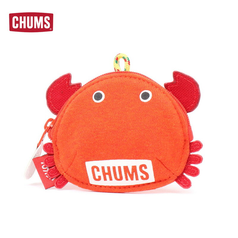 チャムス CHUMS チャムス Crab Zip Coin Case クラブジップコインケース CH60-3716 スウェット素材 ケース 財布 小物入れ 撥水 撥油 防汚 カニ カニモチーフ 正規品