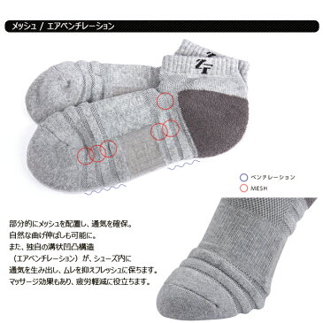 ゴルフ ソックス ミドル 靴下 ゼロフィット イオンスポーツ アーチサポート スポーツソックス 防臭