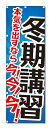 のぼり旗 冬期講習 (W600×H1800)学習塾