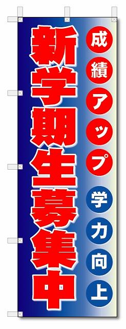 楽天のぼり君のぼり　のぼり旗　新学期生募集中 （W600×H1800）学習塾