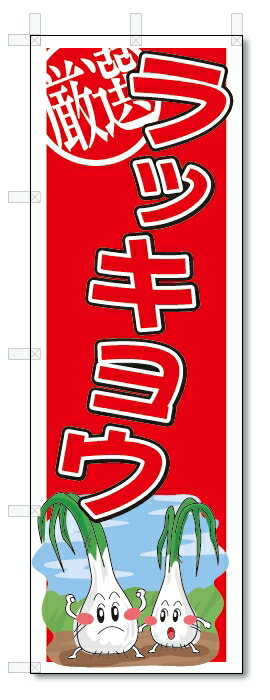 のぼり　のぼり旗　ラッキョウ　(W600×H1800)　野菜