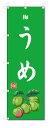 のぼり旗 うめ(W600×H1800)梅・果物