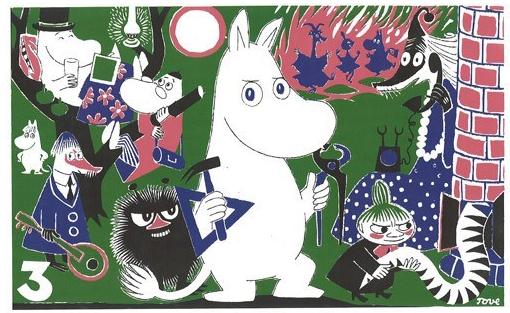 ムーミン【ミニポスター】 コミック表紙　NO.3　PUTINKI社製