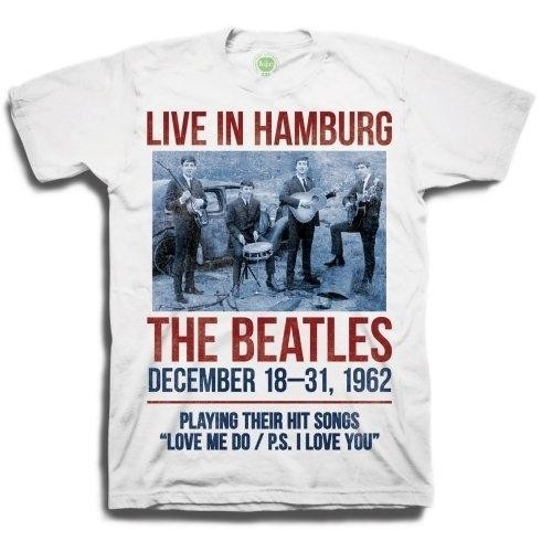 ビートルズ　デビュー50周年記念Tシャツ 1962 Live In Hamburg (White Boxed)　サイズ：M