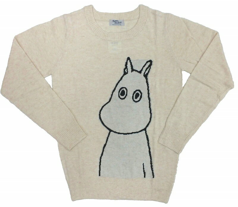 【ムーミン】アンゴラ混ニット／レディースM／ムーミ）★ウィンターアイテム★＜オートミール[180202]＞