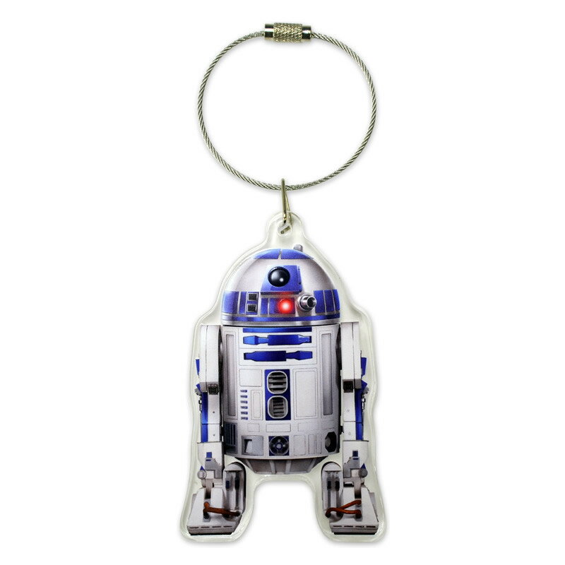 スター・ウォーズ[キャラグッズ・キーホルダー]スターウォーズ（R2-D2）8mmアクリルキーリング　アクリア【4951850260198】