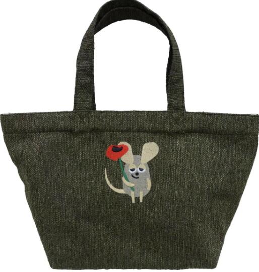 【フレデリック】トートバッグ（ブラウン／ししゅう）★メランジ★[180950]