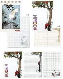 ムーミン A5リングノート・A5ノート・B6便箋 3点組ムーミン/木の上/木の上
