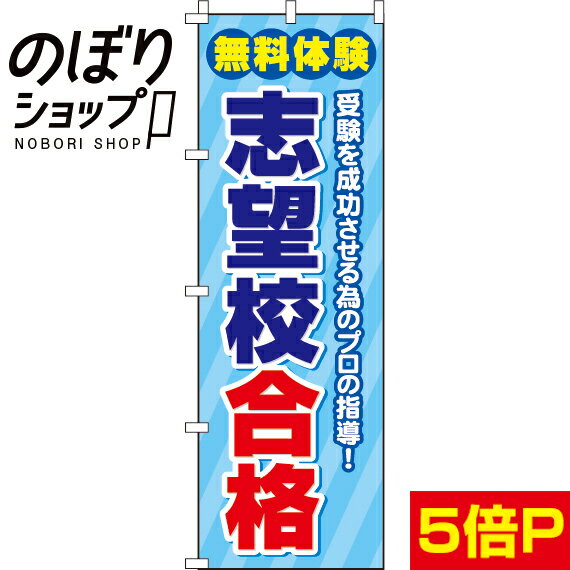 【全国一律送料341円】 のぼり旗 志望校合格 0270070IN