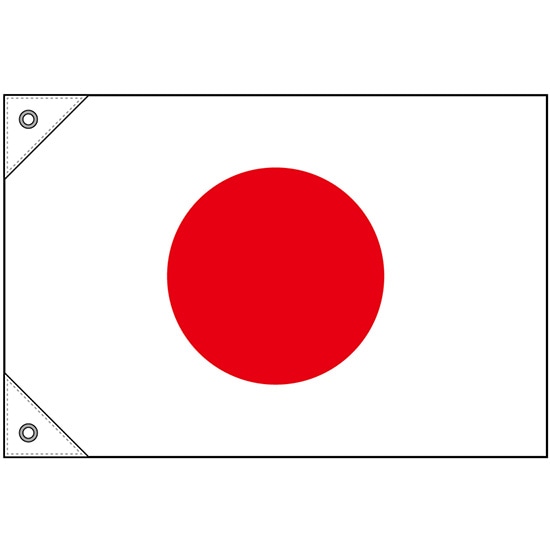国旗 日本 ミニ（販促用） No.23688 （受注生産品・キャンセル不可）