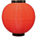 ポリ提灯 尺丸型 (赤) No.46437