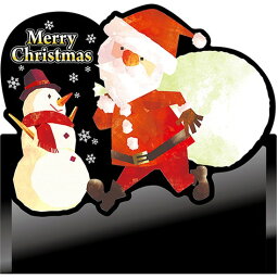 デコレーションパネル Merry Christmas サンタ 雪 No.63484（受注生産品・キャンセル不可）