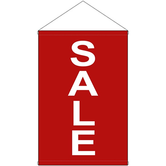 B2タペストリー (ポンジ) SALE (赤) No.67011(受注生産品・キャンセル不可)