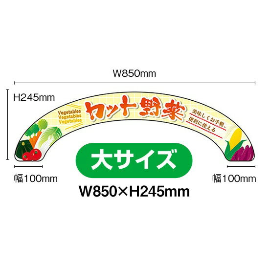 アーチパネル（大サイズ） カット野菜 No.68849 （受注生産品・キャンセル不可）
