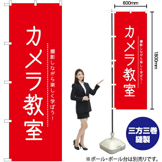 カメラ教室 のぼり AKB-1131（受注生産品・キャンセル不可）