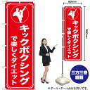 キックボクシングで楽しくダイエット のぼり AKB-1183(受注生産品・キャンセル不可)