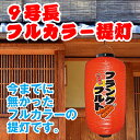 フルカラービニール提灯 赤提灯 フランクフルト お祭り 縁日 屋台 FC-0049（受注生産品・キャンセル不可）