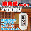 白提灯 牛タン 焼肉 焼き肉 やきにく 提灯 ちょうちん FC-0109（受注生産品・キャンセル不可）