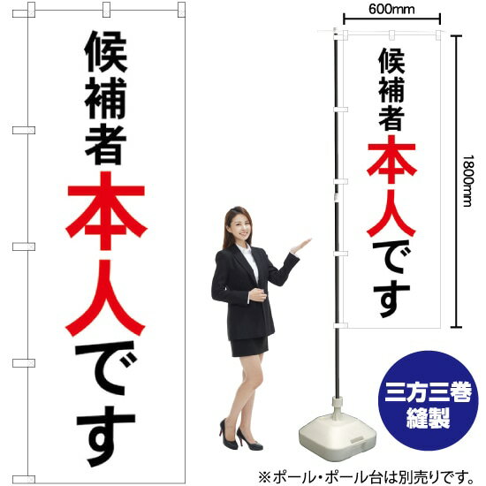 候補者本人です のぼり GNB-1920 （受注生産品・キャンセル不可）