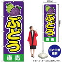 ぶどう直売 (紫) のぼり JA-148(受注生産品・キャンセル不可)