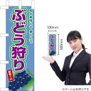 ミニのぼり ぶどう狩り(黒ぶどう) JA-788(受注生産品・キャンセル不可)