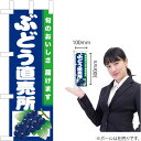 ミニのぼり ぶどう直売所(紺地) JA-844(受注生産品・キャンセル不可)