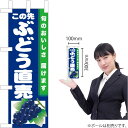 ミニのぼり この先ぶどう直売所(紺地) JA-848(受注生産品・キャンセル不可)