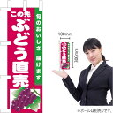 ミニのぼり この先ぶどう直売所(赤地) JA-850(受注生産品・キャンセル不可)