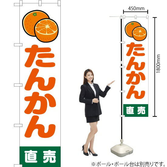 たんかん 直売 （白） スマートのぼり JAS-223（受注生産品・キャンセル不可）(3)