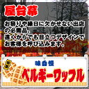 【3枚まで送料297円】ベルギーワッフル (白) 横幕 JY-650 (受注生産品・キャンセル不可)