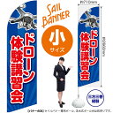 のぼり ドローン体験講習会 ドローンスクール ドローン体験教室 セイルバナー(小サイズ) SB-3167 (受注生産品・キャンセル不可)(3)